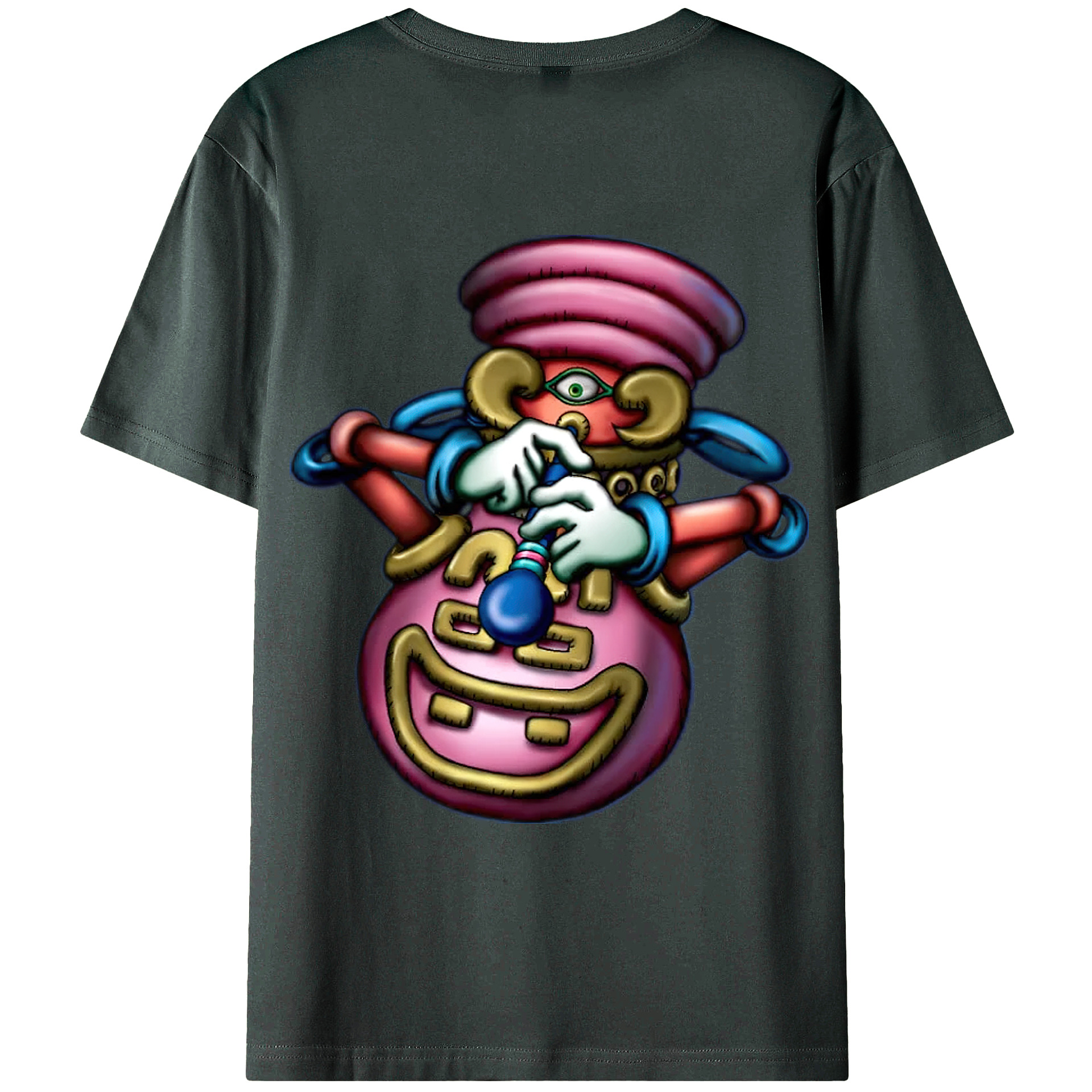 （画像用） 遊☆戯☆王 Yu-Gi-Oh! 綿100％ メンズ半袖Tシャツ（バックプリント） 通気性